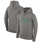 Men's Miami Dolphins Nike Property Of Performance Pullover Hoodie Heathered Gray,baseball caps,new era cap wholesale,wholesale hats